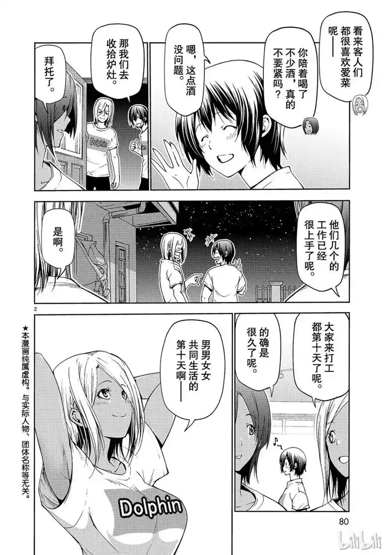 单话第55话女生夜聊-GRANDBLUE碧蓝之海-井上坚二 / 吉冈公威（第1张）