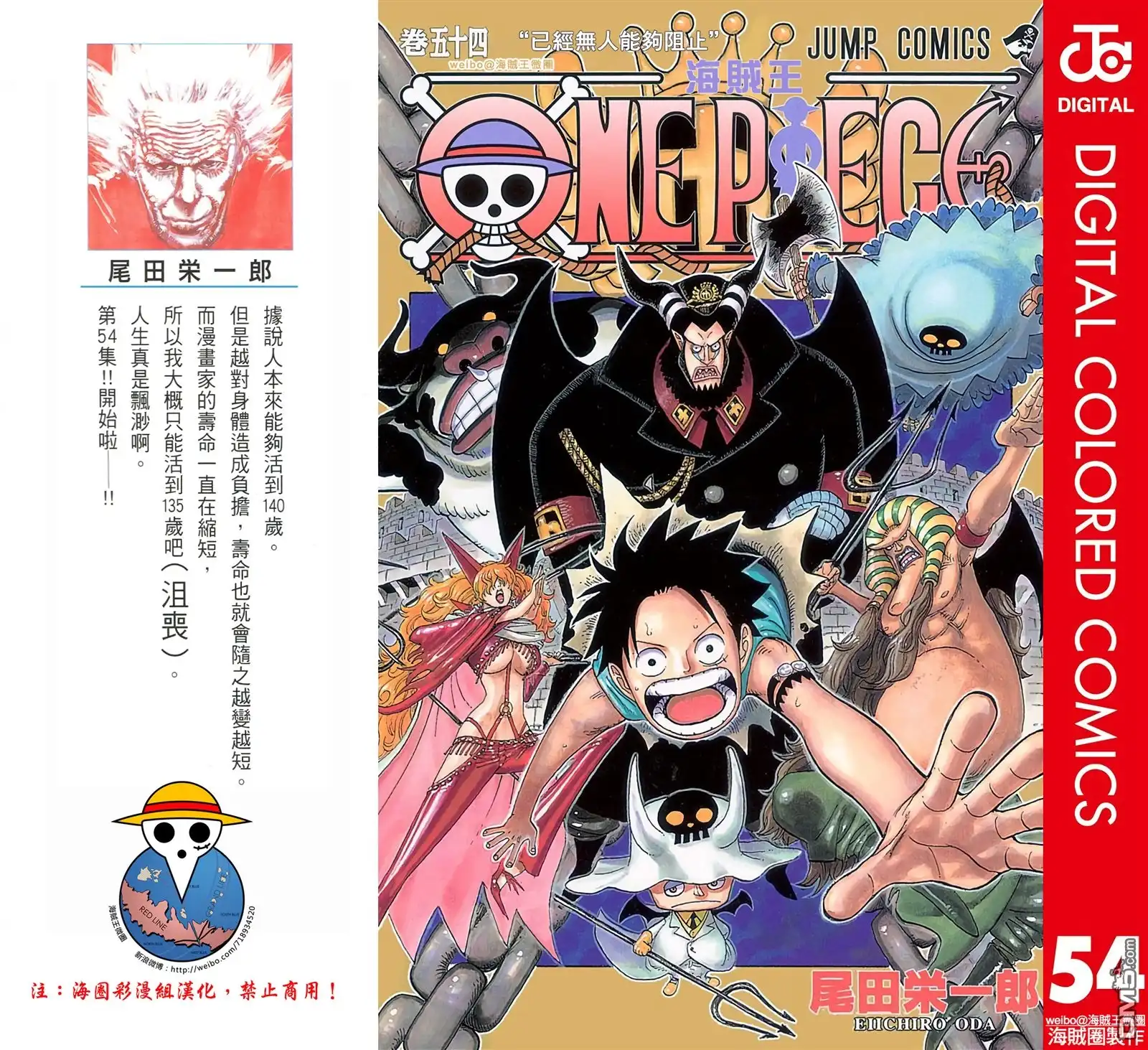 全彩版54卷-海贼王-尾田荣一郎（第2张）