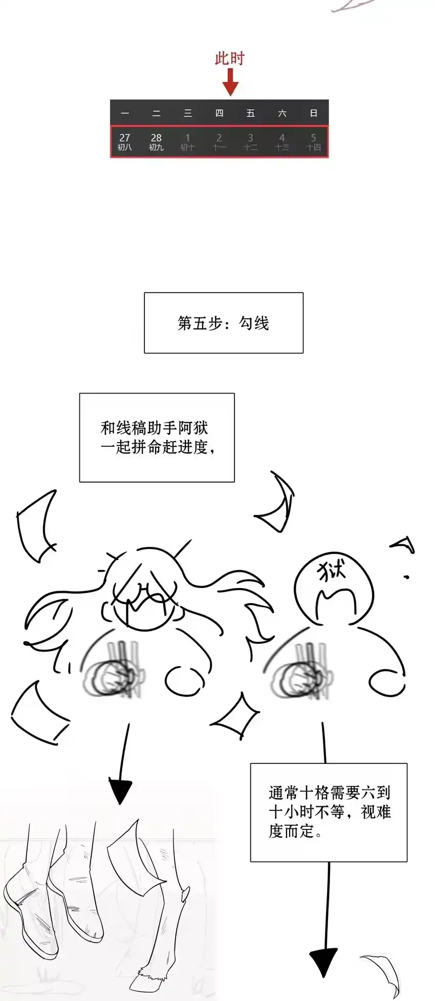 工作流程亍师傅的创作花絮-内有恶犬请小心_h-橘姬社 / 天闻角川 / 作者: 笑亍亍（第17张）
