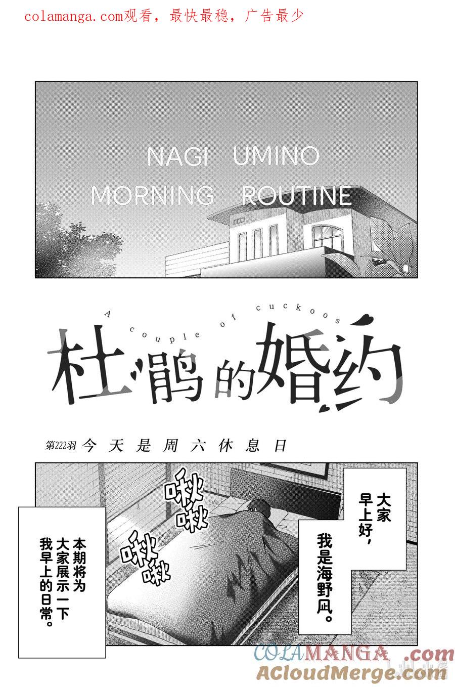 222今天是周六休息日-杜鹃的婚约-吉河美希 ,讲谈社（第1张）