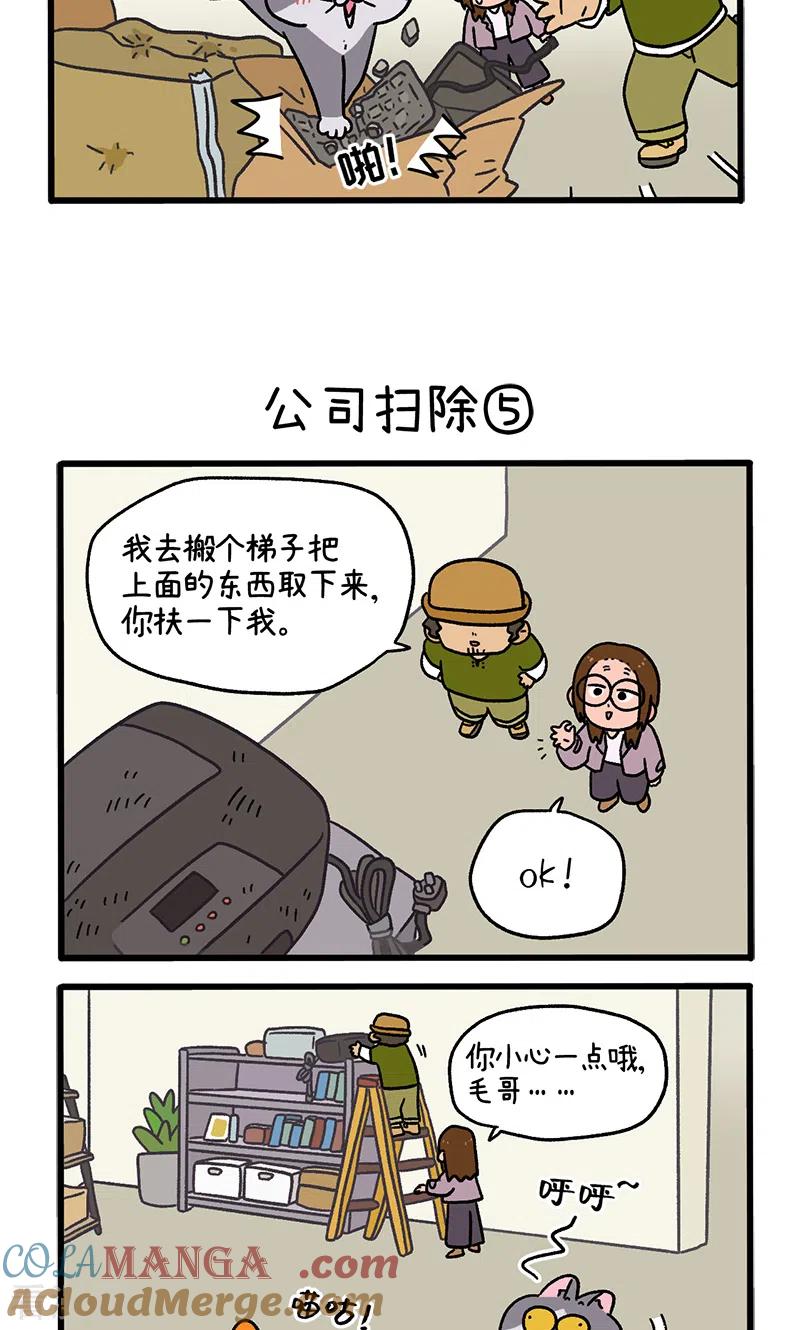 第87话2公司扫除-阿满和麦茶-新漫画 日胖大海寺（第3张）