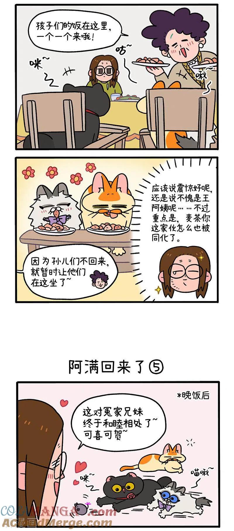 第50话2阿满回来了-阿满和麦茶-新漫画 日胖大海寺（第2张）