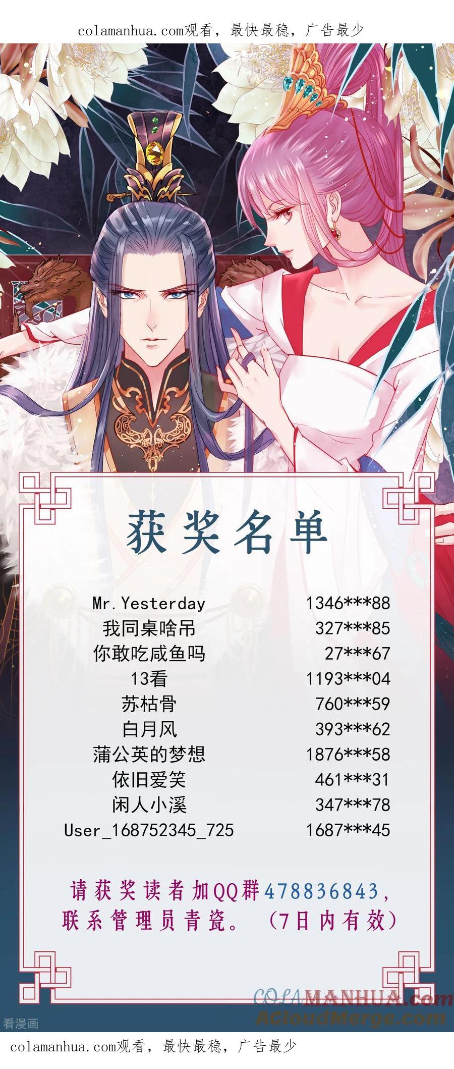 获奖名单-读档皇后-极漫文化（第1张）