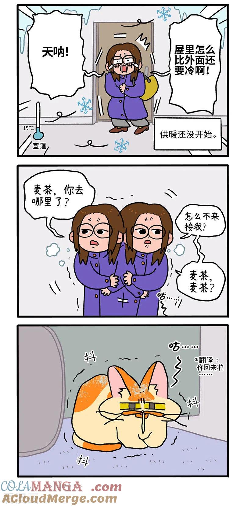 第59话1供暖前的寒冷地狱-阿满和麦茶-新漫画 日胖大海寺（第2张）