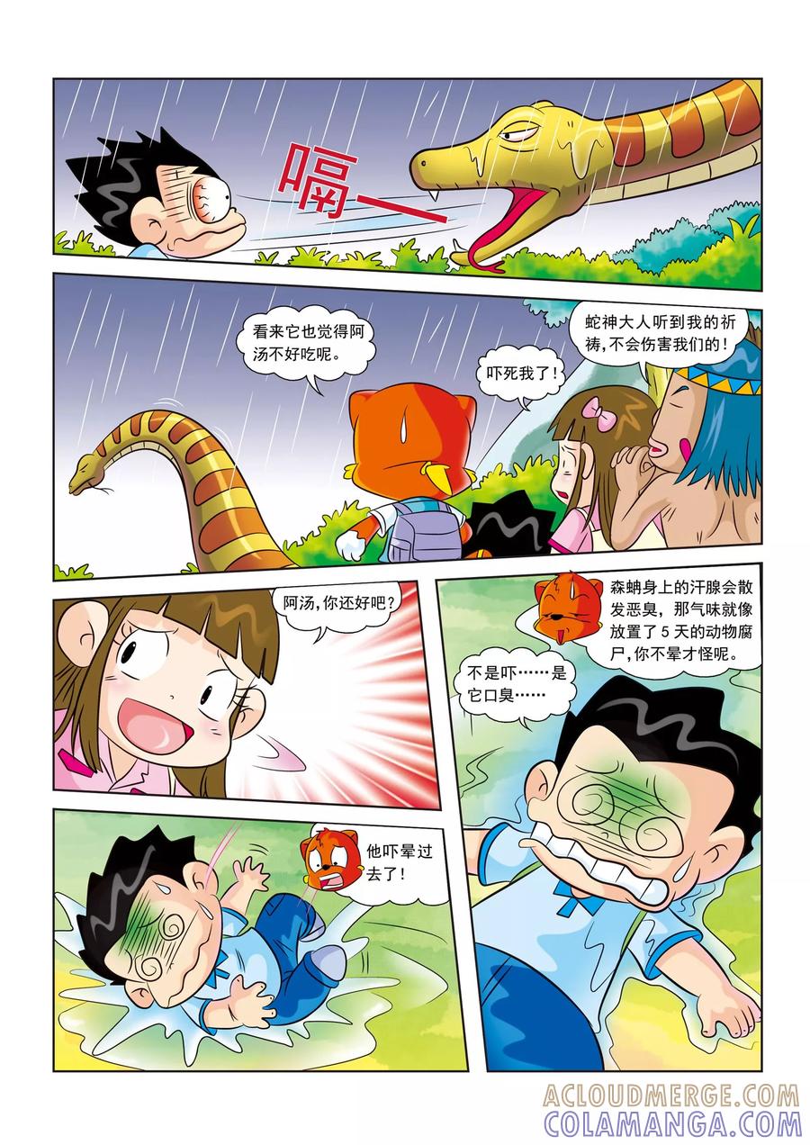 第12话遭遇大蟒蛇-虹猫蓝兔漫画科学探险之寻找黄金城历险记-虹猫蓝兔（第5张）