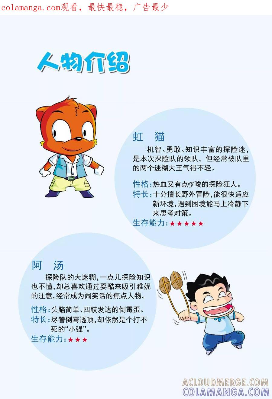 第1话亚马孙，我们来啦-虹猫蓝兔漫画科学探险之寻找黄金城历险记-虹猫蓝兔（第1张）
