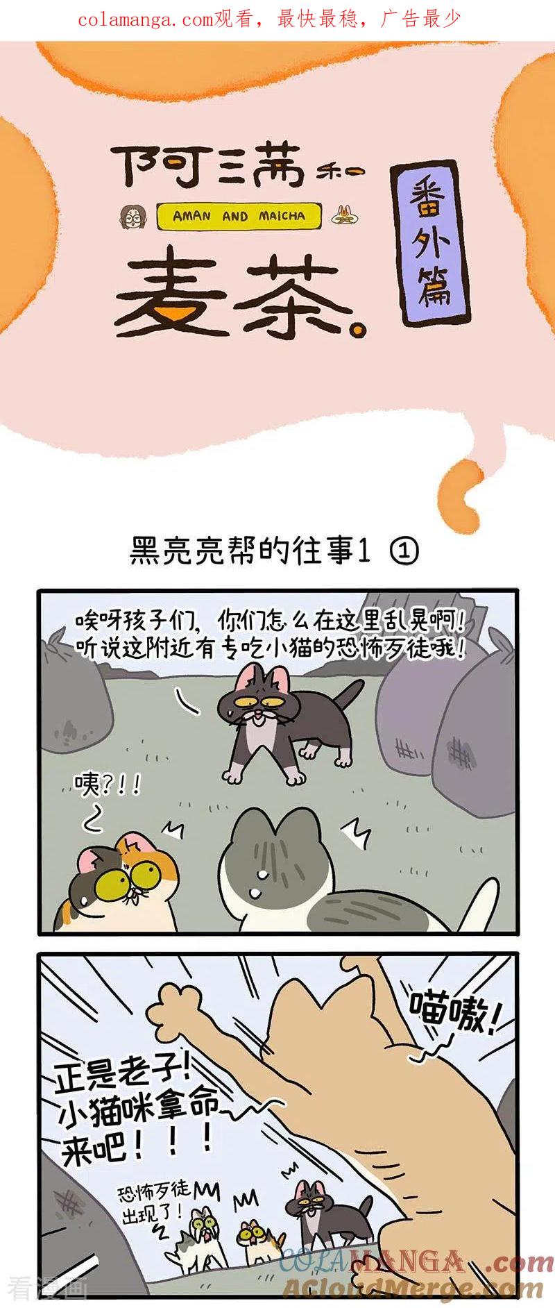 番外8上黑亮亮帮的往事-阿满和麦茶-新漫画 日胖大海寺（第1张）