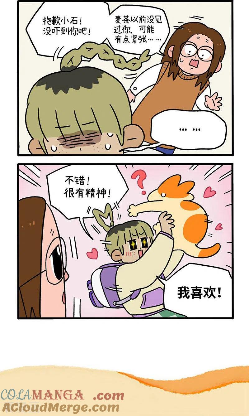 第63话1麦茶来上班-阿满和麦茶-新漫画 日胖大海寺（第5张）
