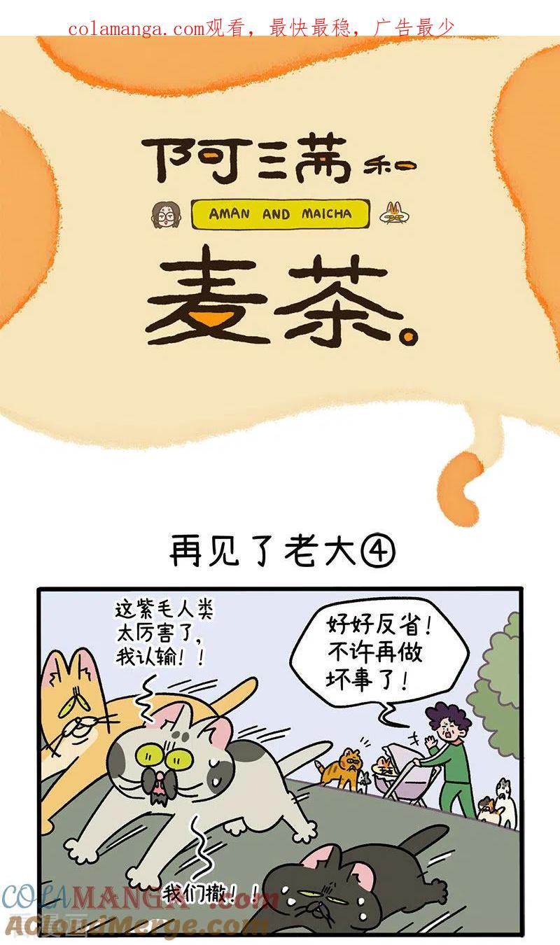 第45话2再见了老大-阿满和麦茶-新漫画 日胖大海寺（第1张）