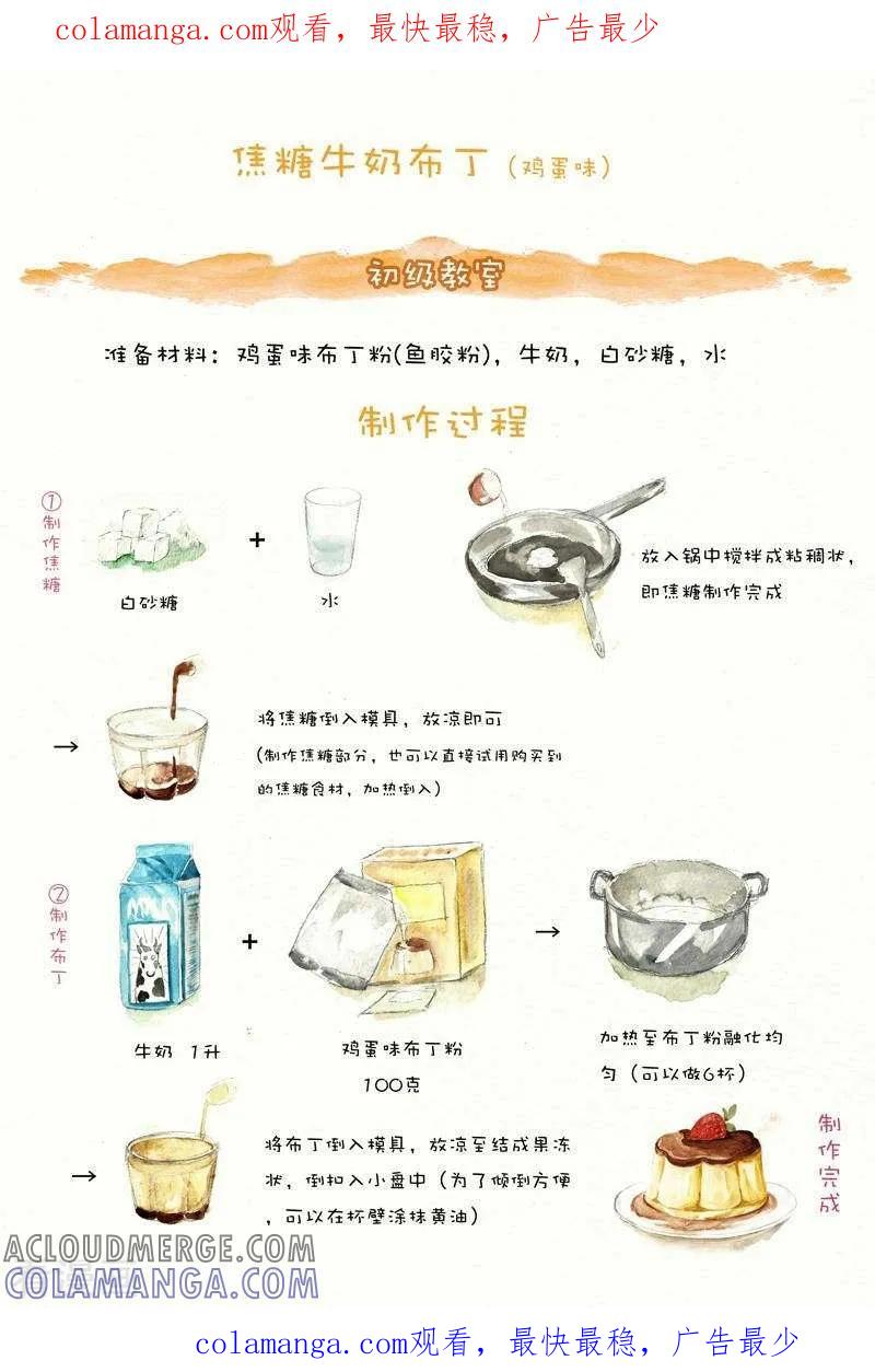 第67话牛奶布丁制作-翎子的吃货部落-翎沙华（第1张）