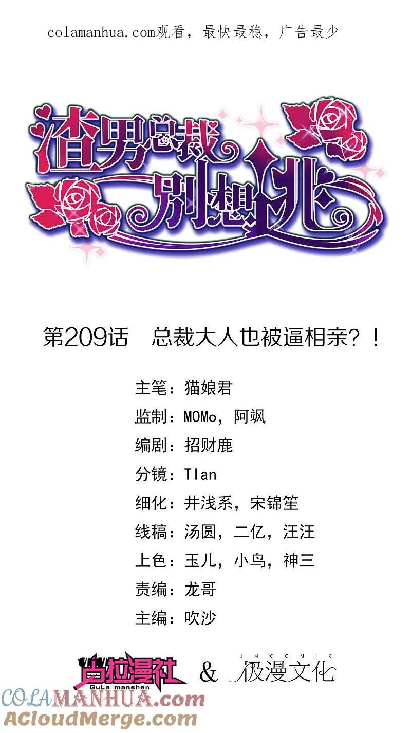 第209话总裁大人也被逼相亲？！-渣男总裁别想逃-极漫文化（第1张）