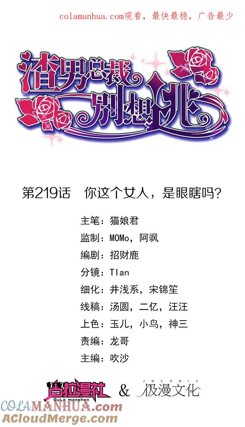 第219话你这个女人，是眼瞎吗？-渣男总裁别想逃-极漫文化（第1张）