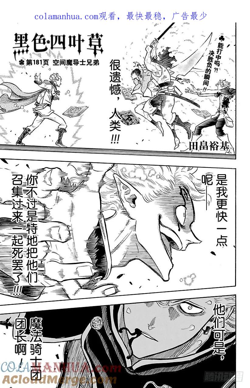 181空间魔导士兄弟-黑色四叶草-田畠裕基,集英社（第1张）