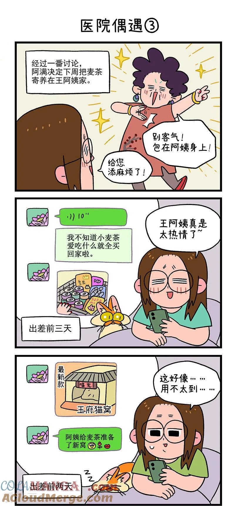 第33话医院偶遇-阿满和麦茶-新漫画 日胖大海寺（第5张）