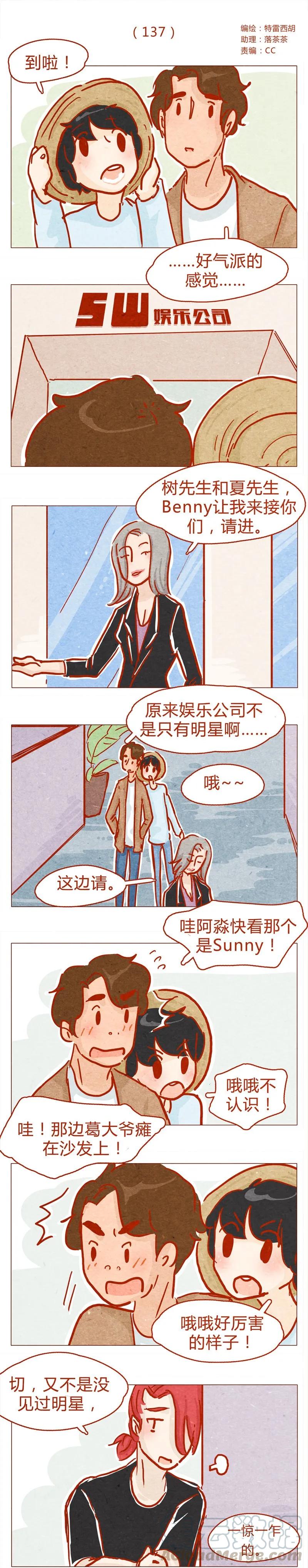 137话素人明星公司一日体验劵！-喂，看见耳朵啦-特雷西胡,漫漫漫画（第1张）