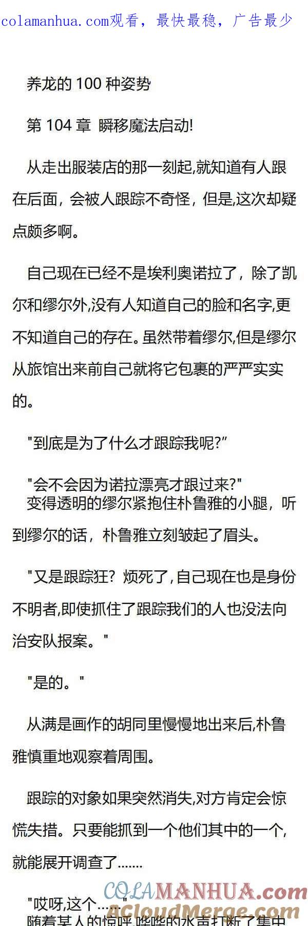 第104章瞬移魔法启动!-养龙的100种姿势 小说-达瑟儿（第1张）