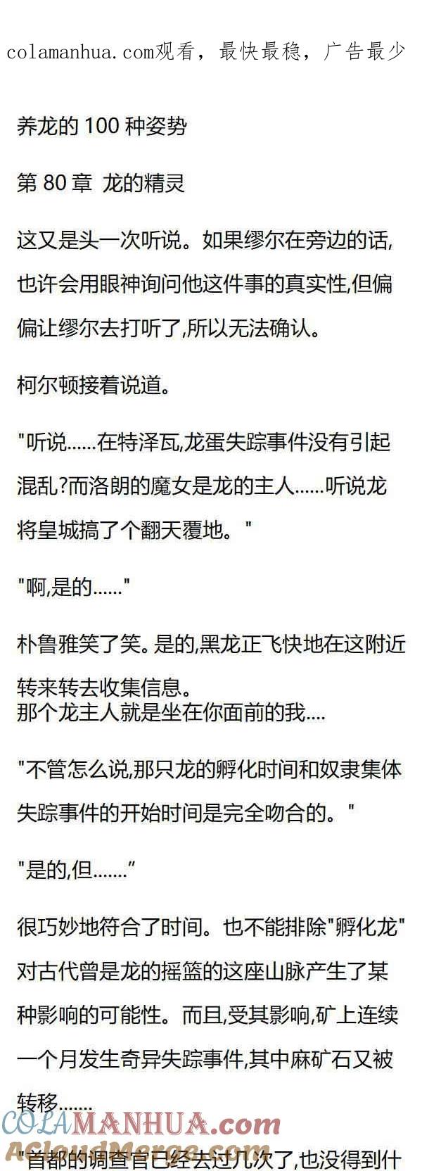 第80章龙的精灵-养龙的100种姿势 小说-达瑟儿（第1张）