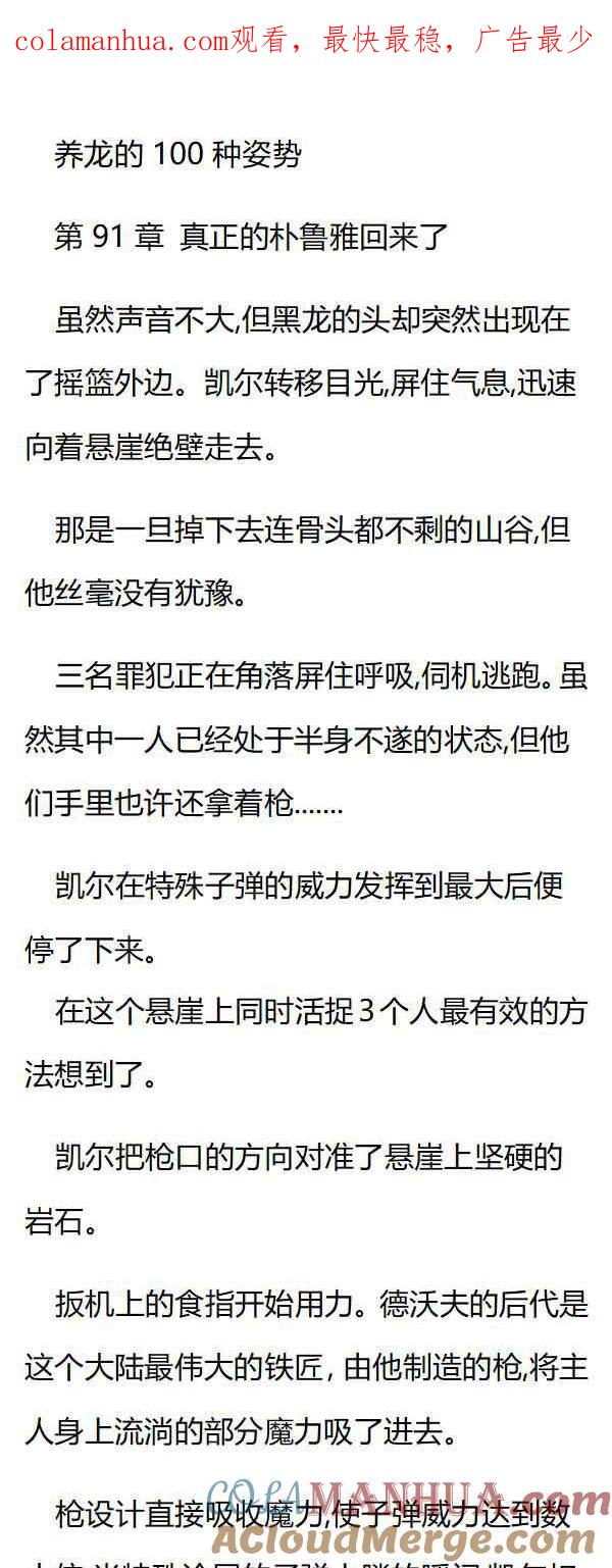 第91章真正的朴鲁雅回来了-养龙的100种姿势 小说-达瑟儿（第1张）