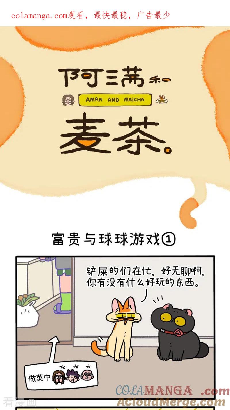 第99话1富贵与球球游戏-阿满和麦茶-新漫画 日胖大海寺（第1张）