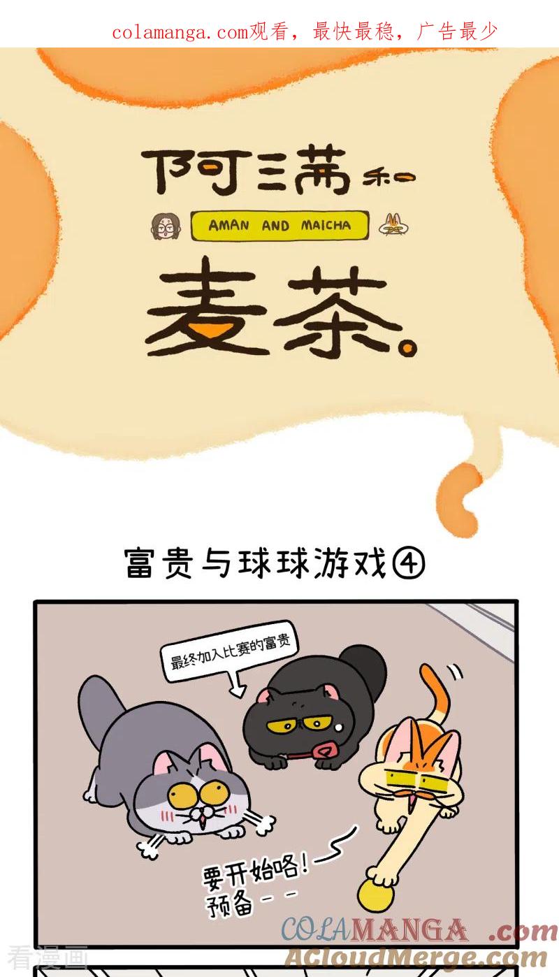 第99话2富贵与球球游戏-阿满和麦茶-新漫画 日胖大海寺（第1张）
