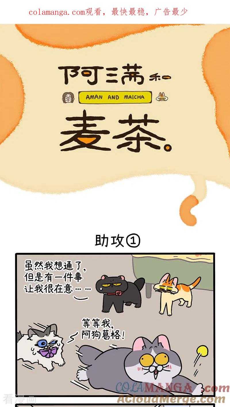 第106话1助攻-阿满和麦茶-新漫画 日胖大海寺（第1张）