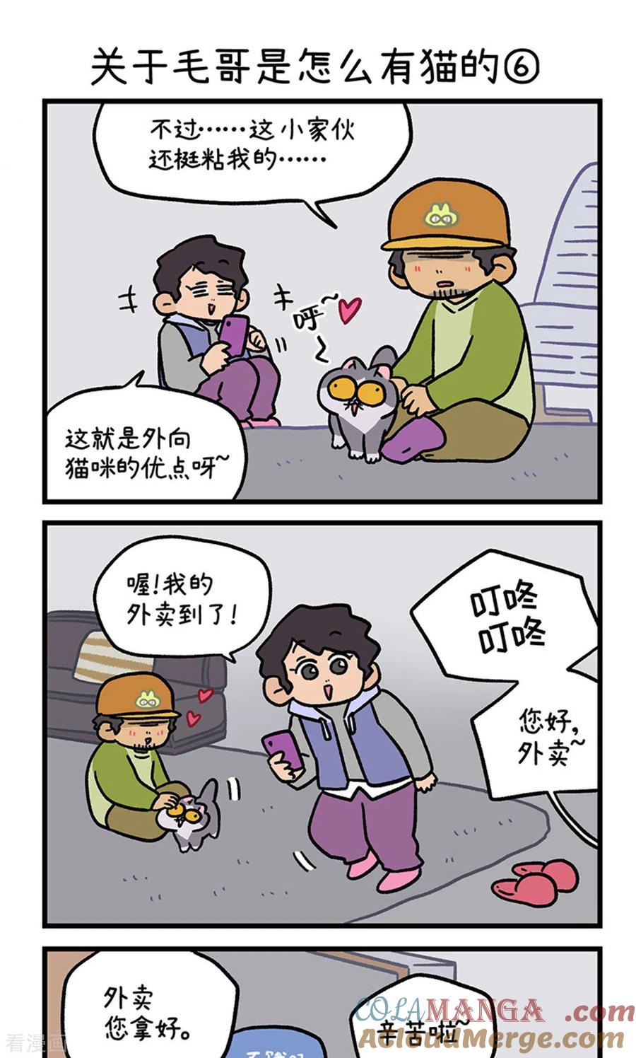 第126话2关于毛哥是怎么有猫的-阿满和麦茶-新漫画 日胖大海寺（第5张）