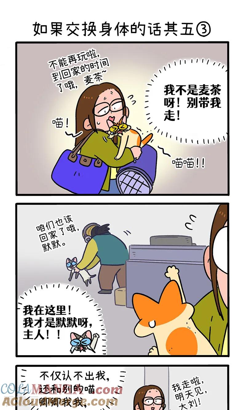 第154话1如果交换身体的话5-阿满和麦茶-新漫画 日胖大海寺（第5张）