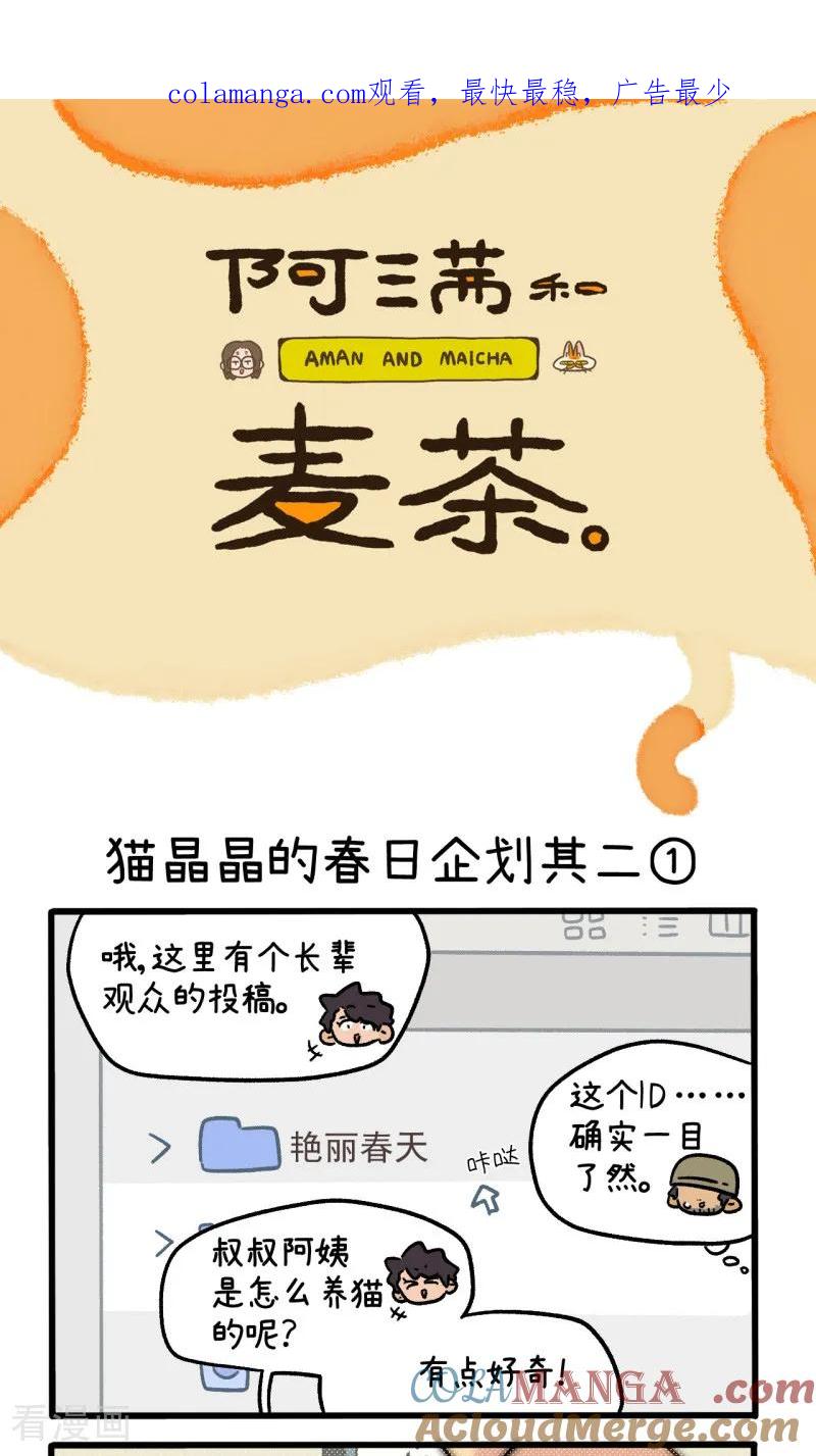 第157话1猫晶晶的春日企划2-阿满和麦茶-新漫画 日胖大海寺（第1张）